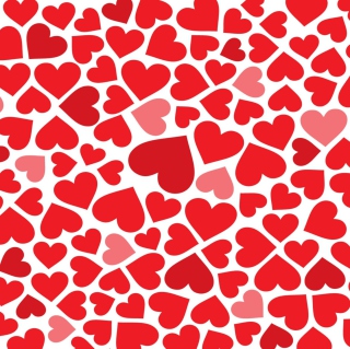 Red Hearts papel de parede para celular para iPad 2