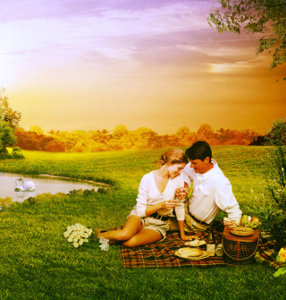 Love Art Couples Wallpaper for Samsung Breeze B209