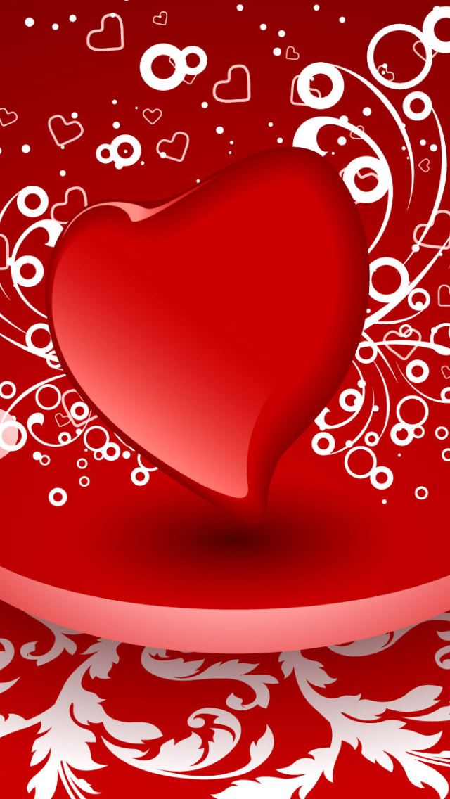 Das Heart Decor Wallpaper 640x1136