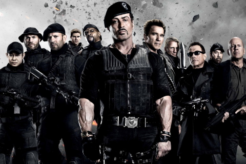 Обои The Expendables 2 480x320