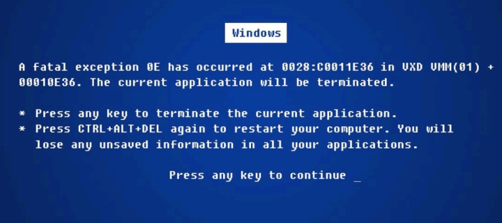 Screenshot №1 pro téma Windows Error 720x320