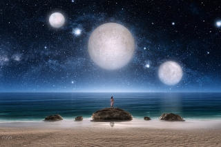Free Fantasy Night Scene Picture for Android, iPhone and iPad