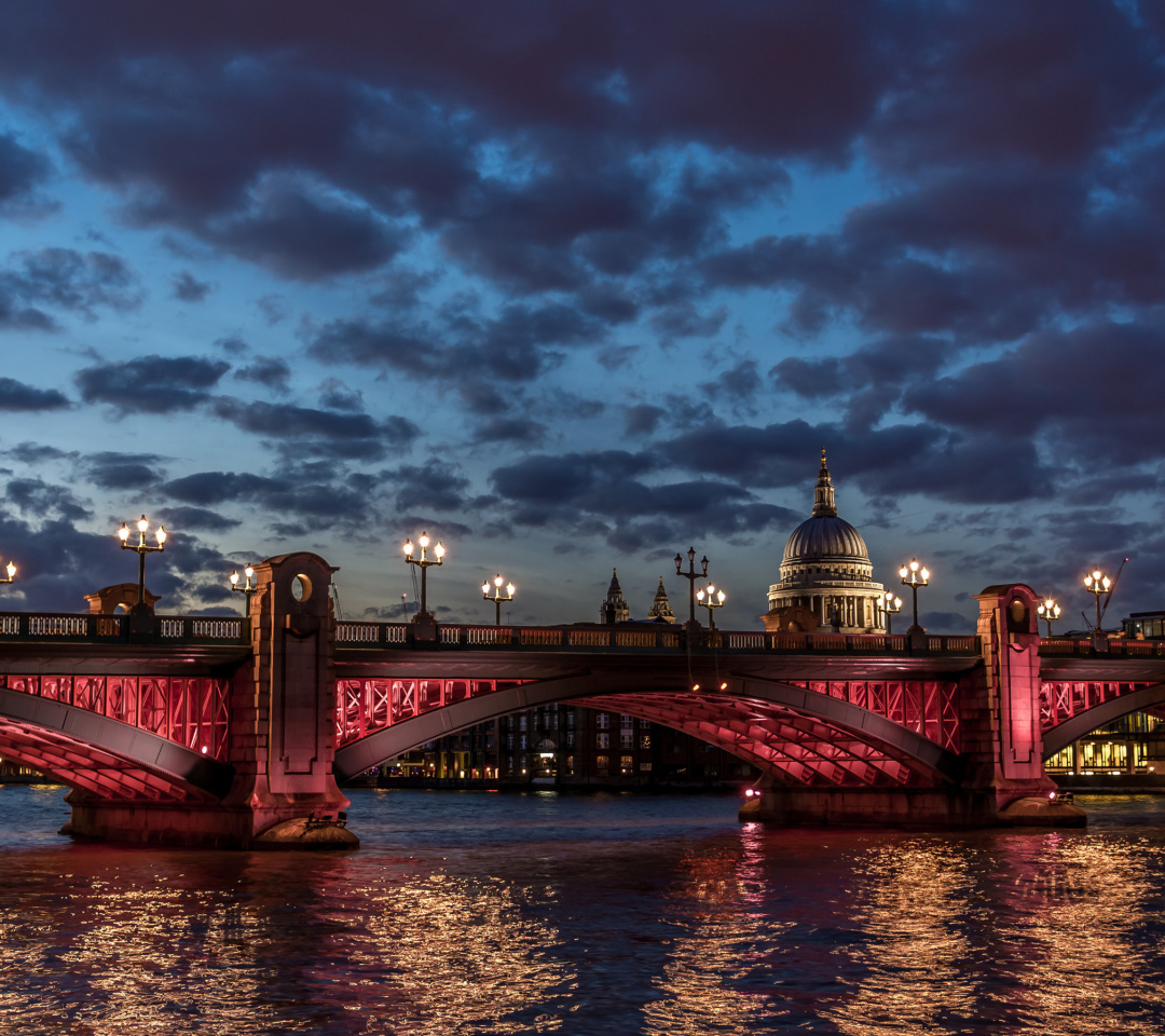 Обои Westminster Bridge in UK 1080x960