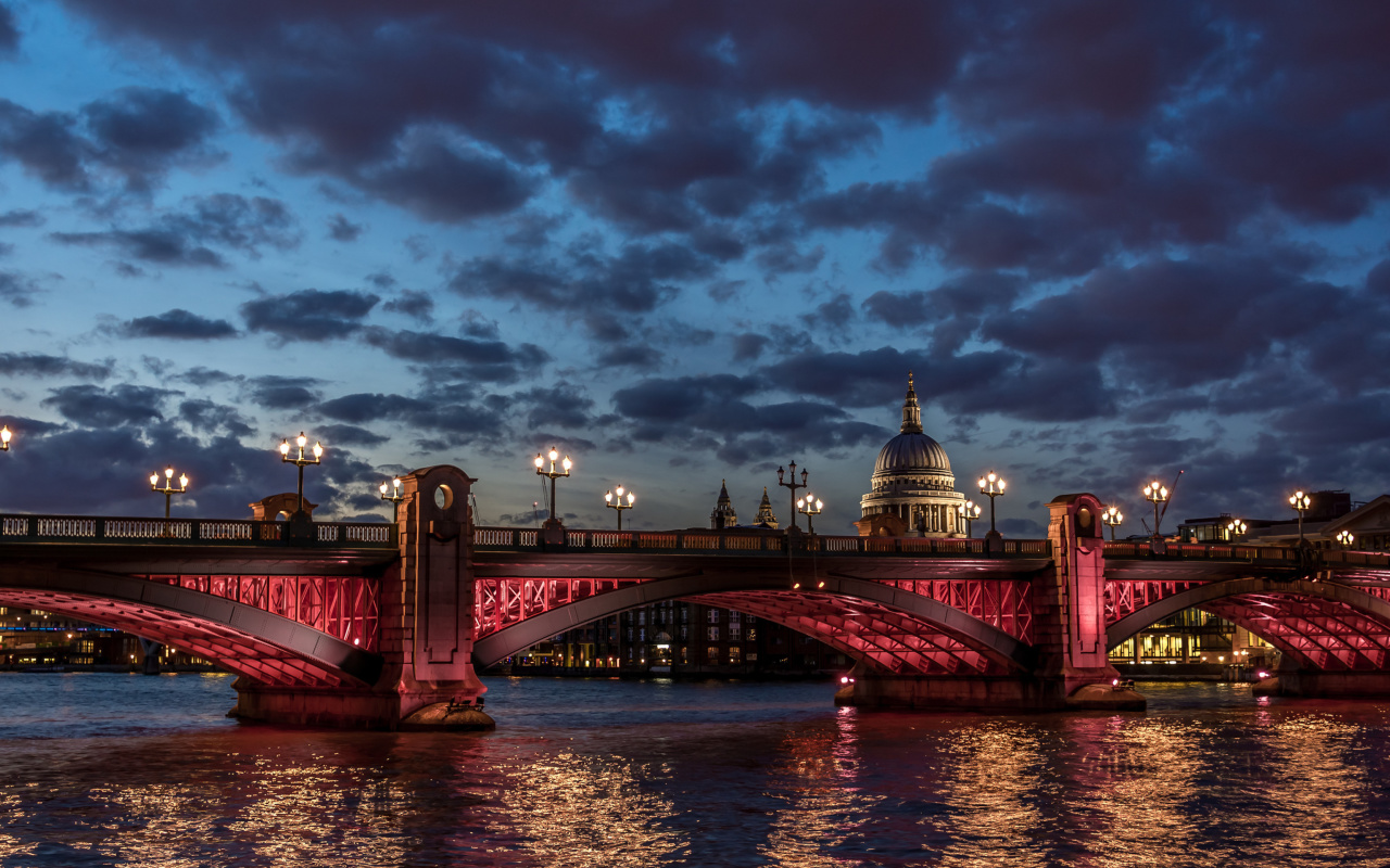 Westminster Bridge in UK wallpaper 1280x800
