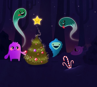 Christmas Characters sfondi gratuiti per iPad Air