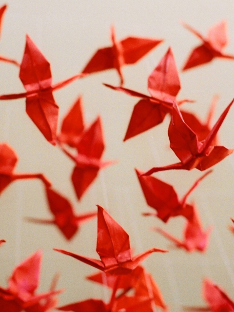 Origami wallpaper 480x640