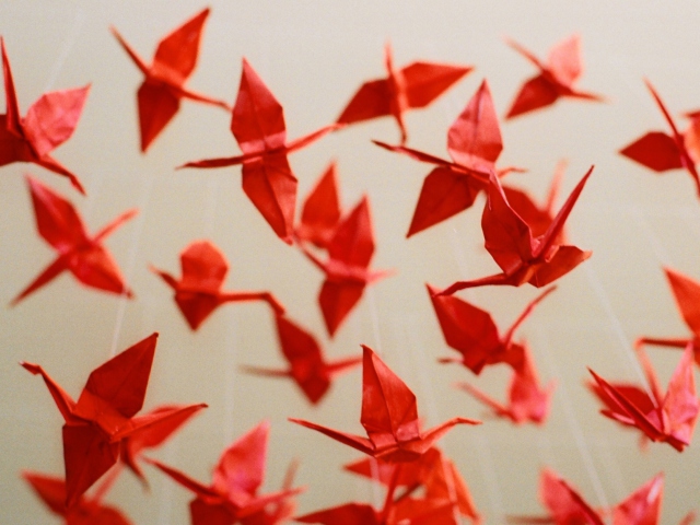 Origami wallpaper 640x480