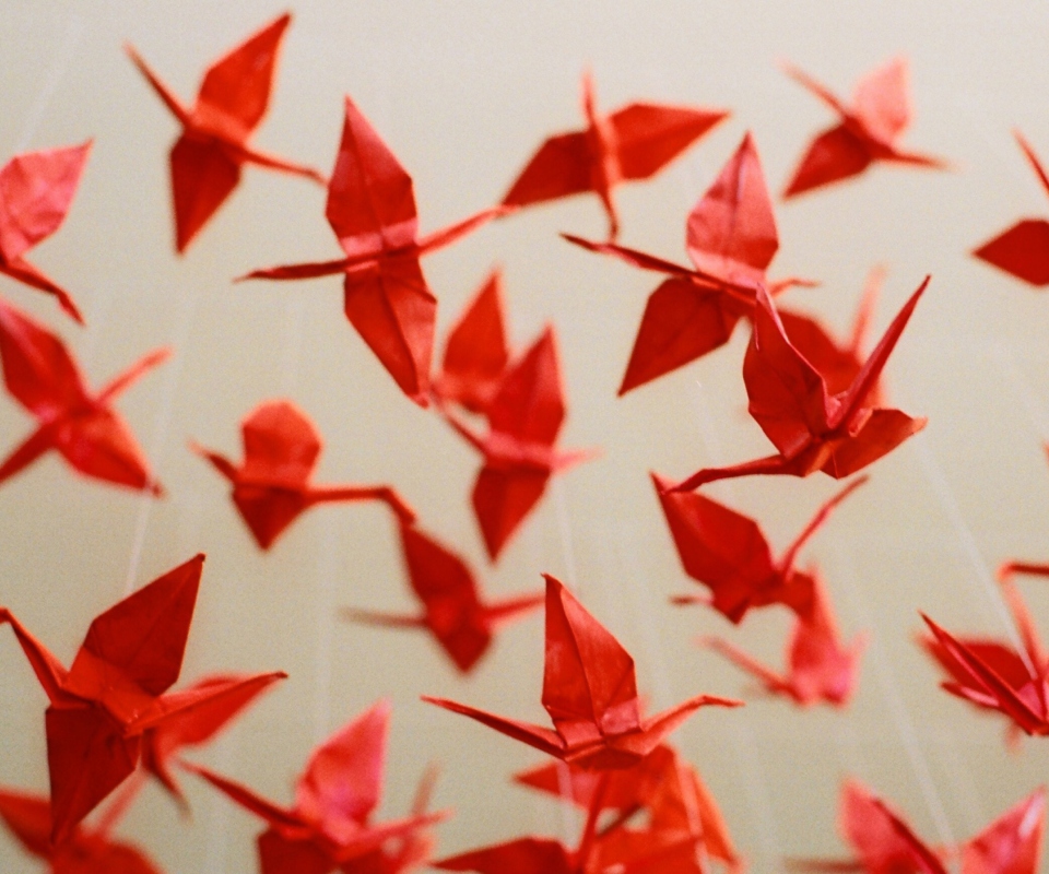 Origami wallpaper 960x800