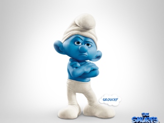 Fondo de pantalla Grouchy Smurf 320x240