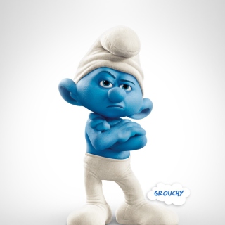 Grouchy Smurf - Obrázkek zdarma pro Samsung B159 Hero Plus