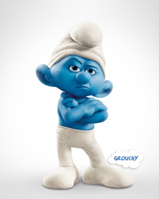 Grouchy Smurf - Obrázkek zdarma pro 320x480