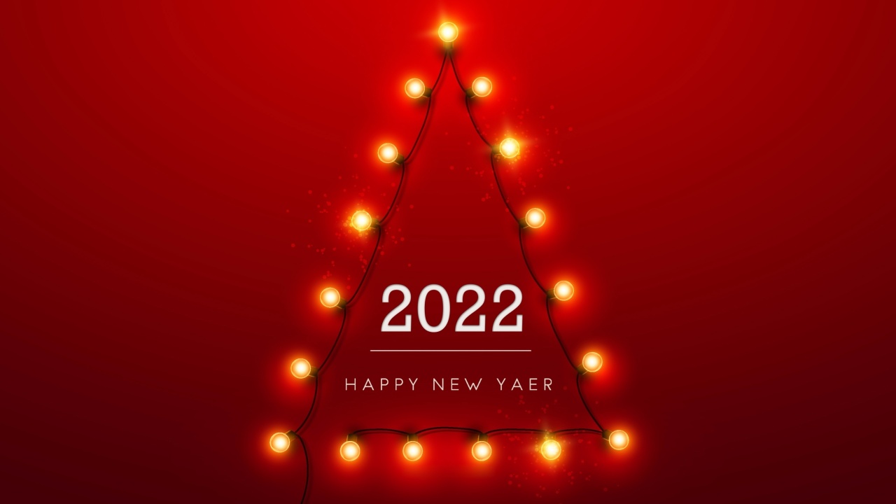 Happy New Year 2022 wallpaper 1280x720
