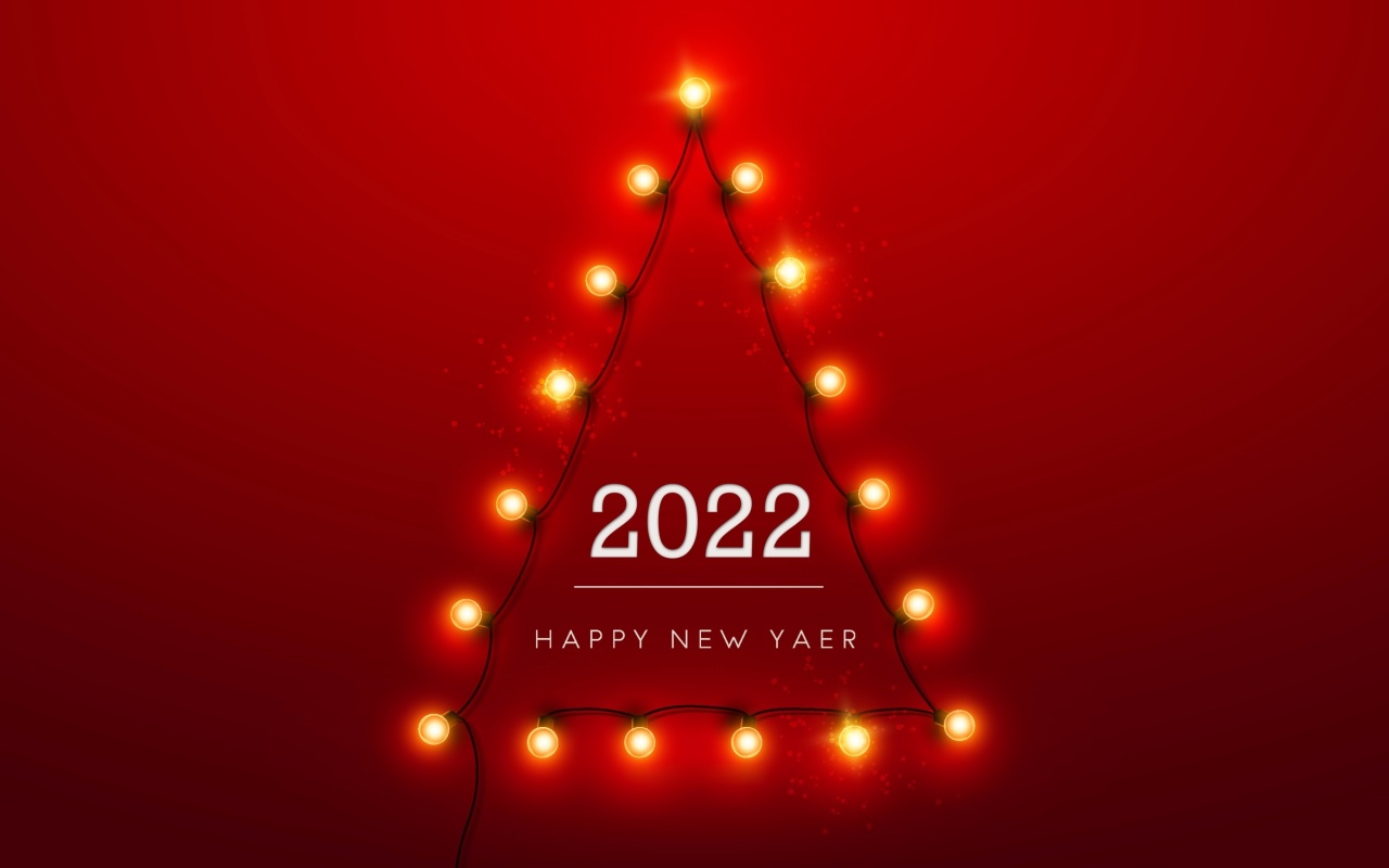 Happy New Year 2022 wallpaper 1280x800