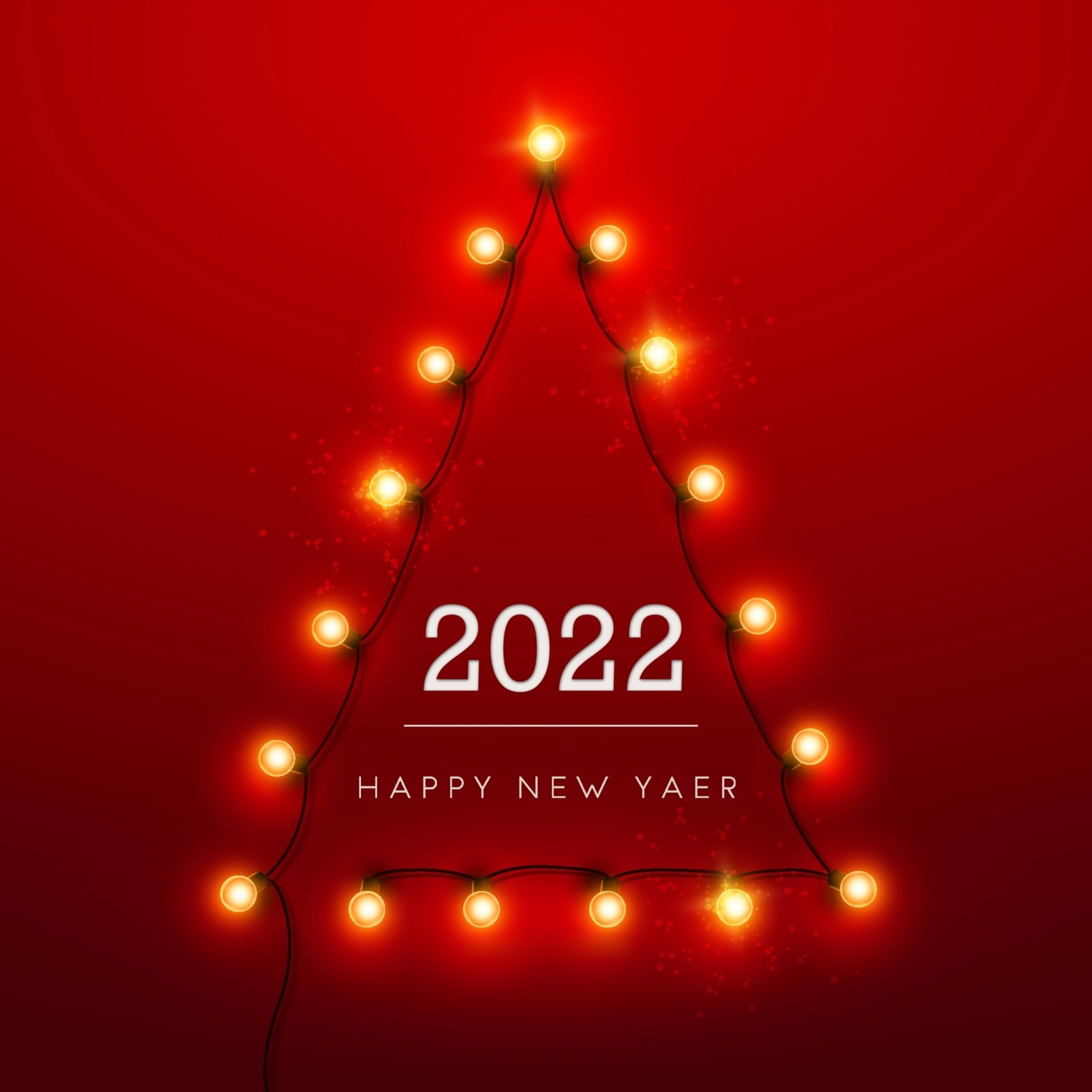 Happy New Year 2022 wallpaper 2048x2048