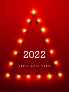 Happy New Year 2022 wallpaper 240x320