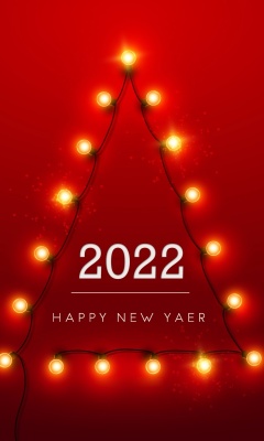 Happy New Year 2022 wallpaper 240x400