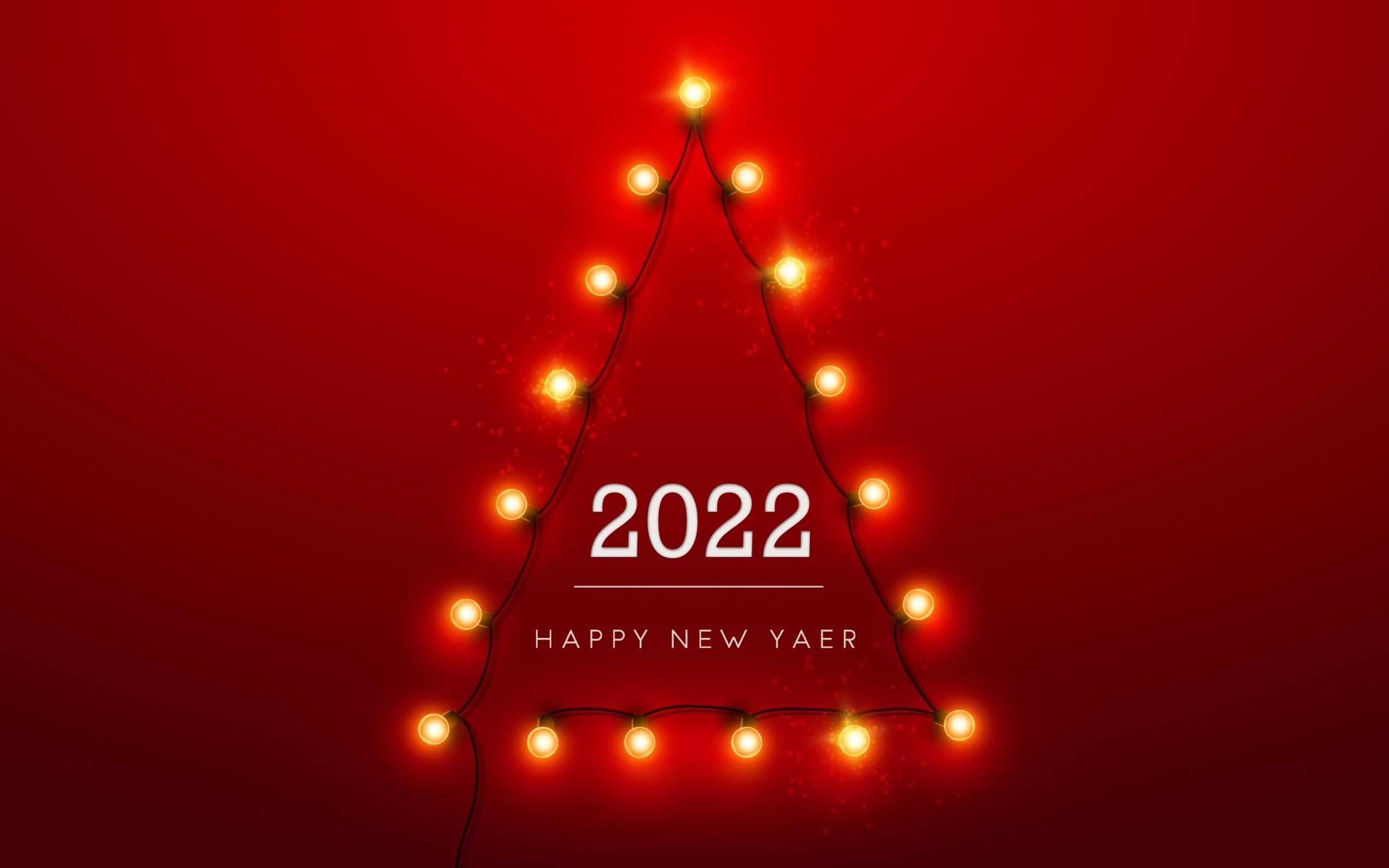 Fondo de pantalla Happy New Year 2022 2560x1600