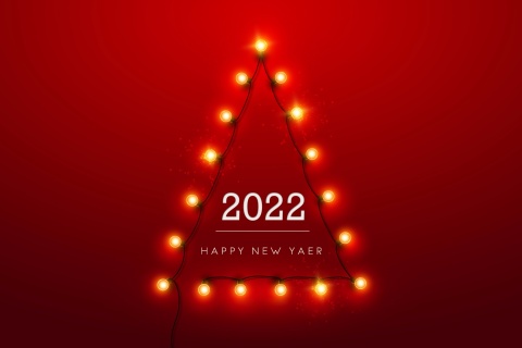 Happy New Year 2022 wallpaper 480x320