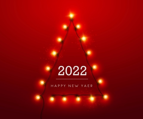Happy New Year 2022 wallpaper 480x400