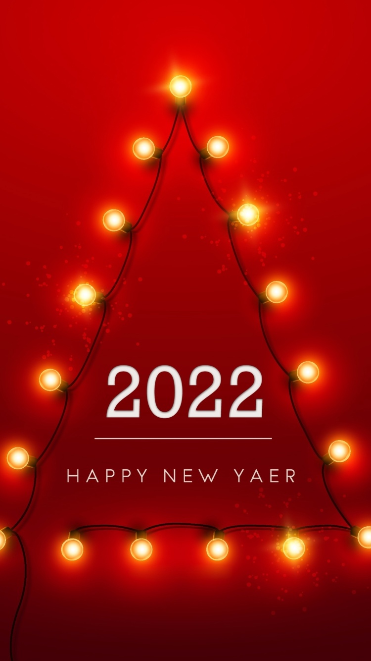 Happy New Year 2022 wallpaper 750x1334