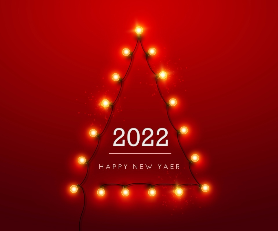 Happy New Year 2022 wallpaper 960x800
