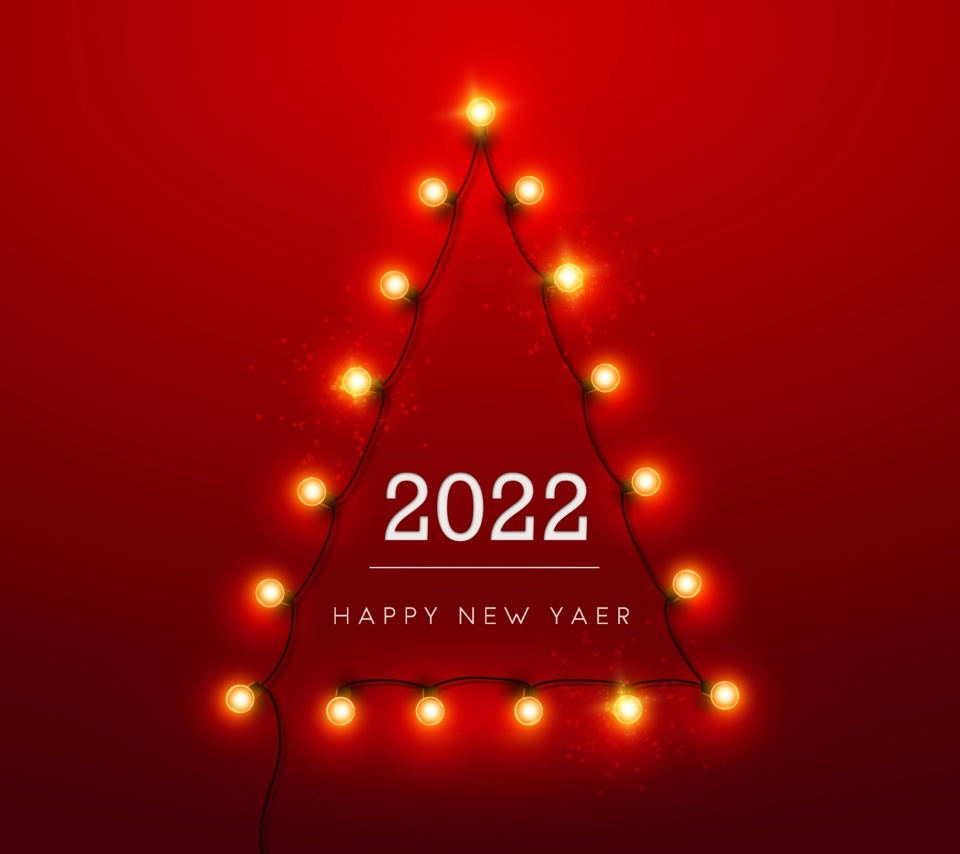Happy New Year 2022 wallpaper 960x854