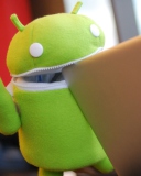 Das Funny Android Toy Wallpaper 128x160