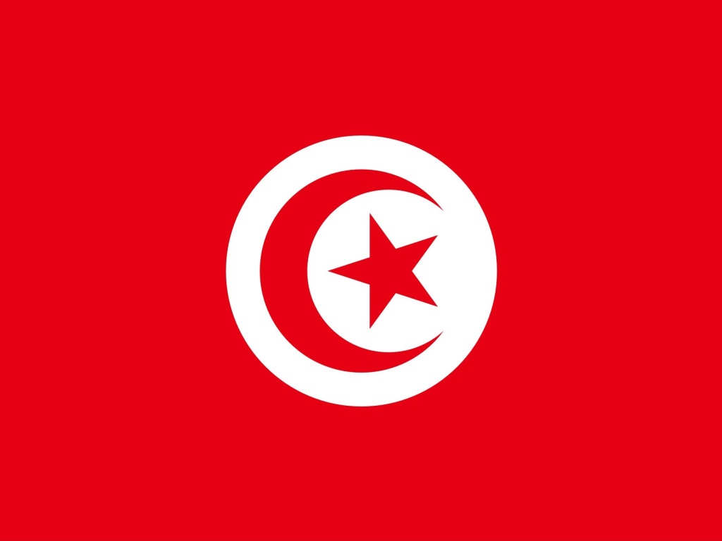 Flag of Tunisia wallpaper 1024x768