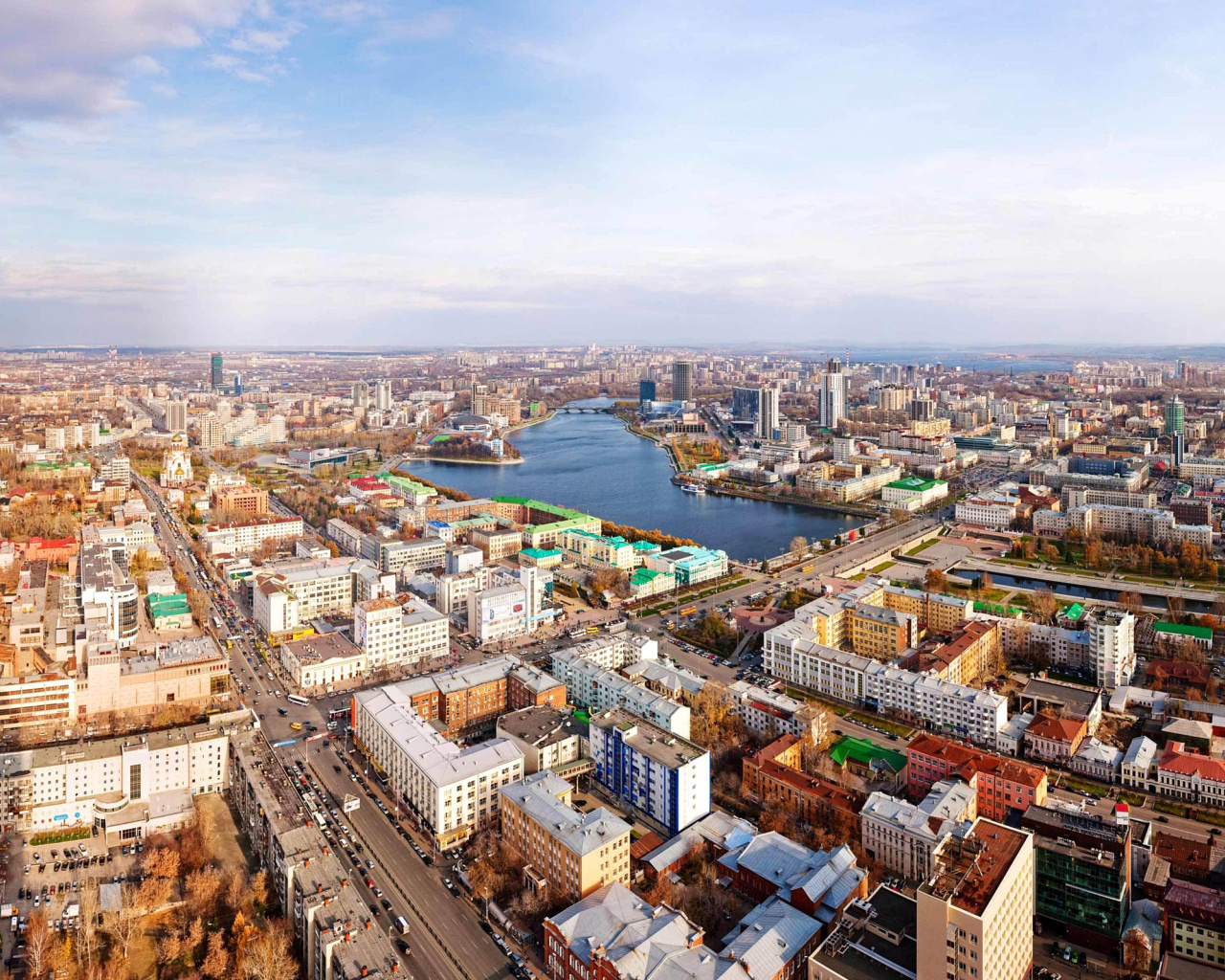 Das Yekaterinburg Panorama Wallpaper 1280x1024