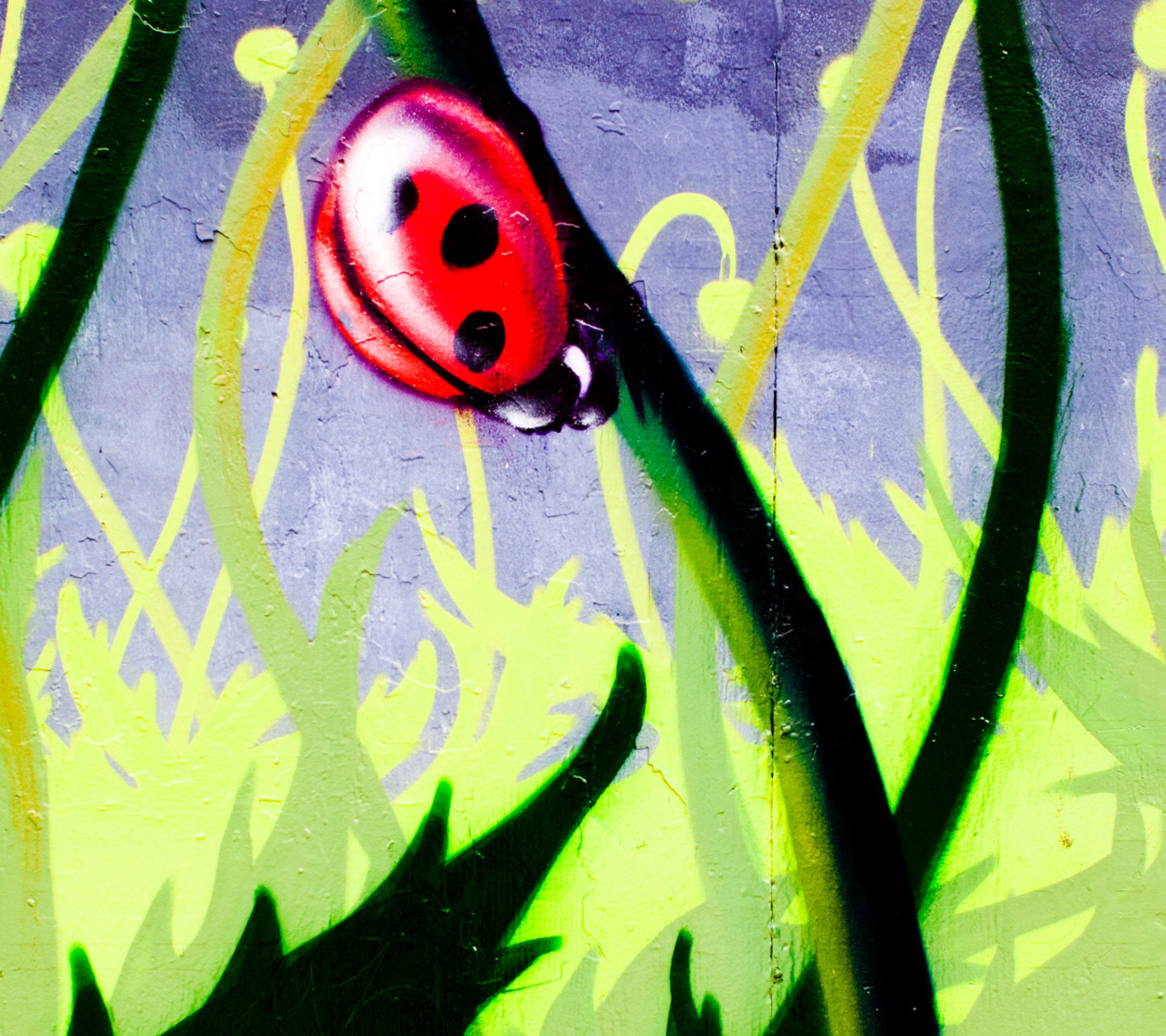 Обои Ladybug Painting 1080x960