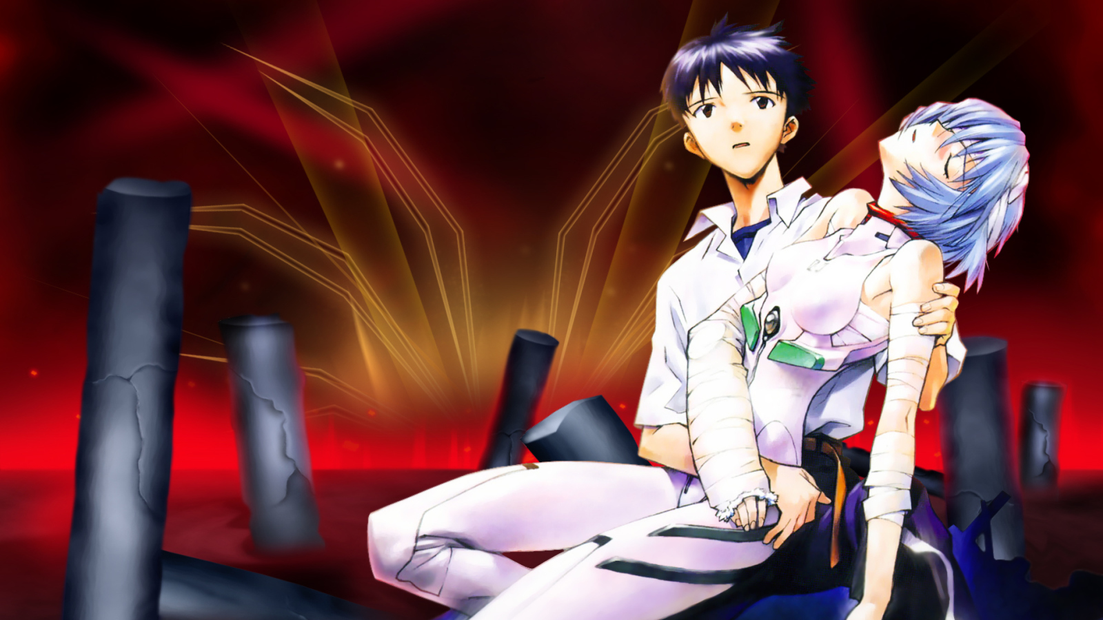 Screenshot №1 pro téma Evangelion - Kurosawa Rei 1600x900