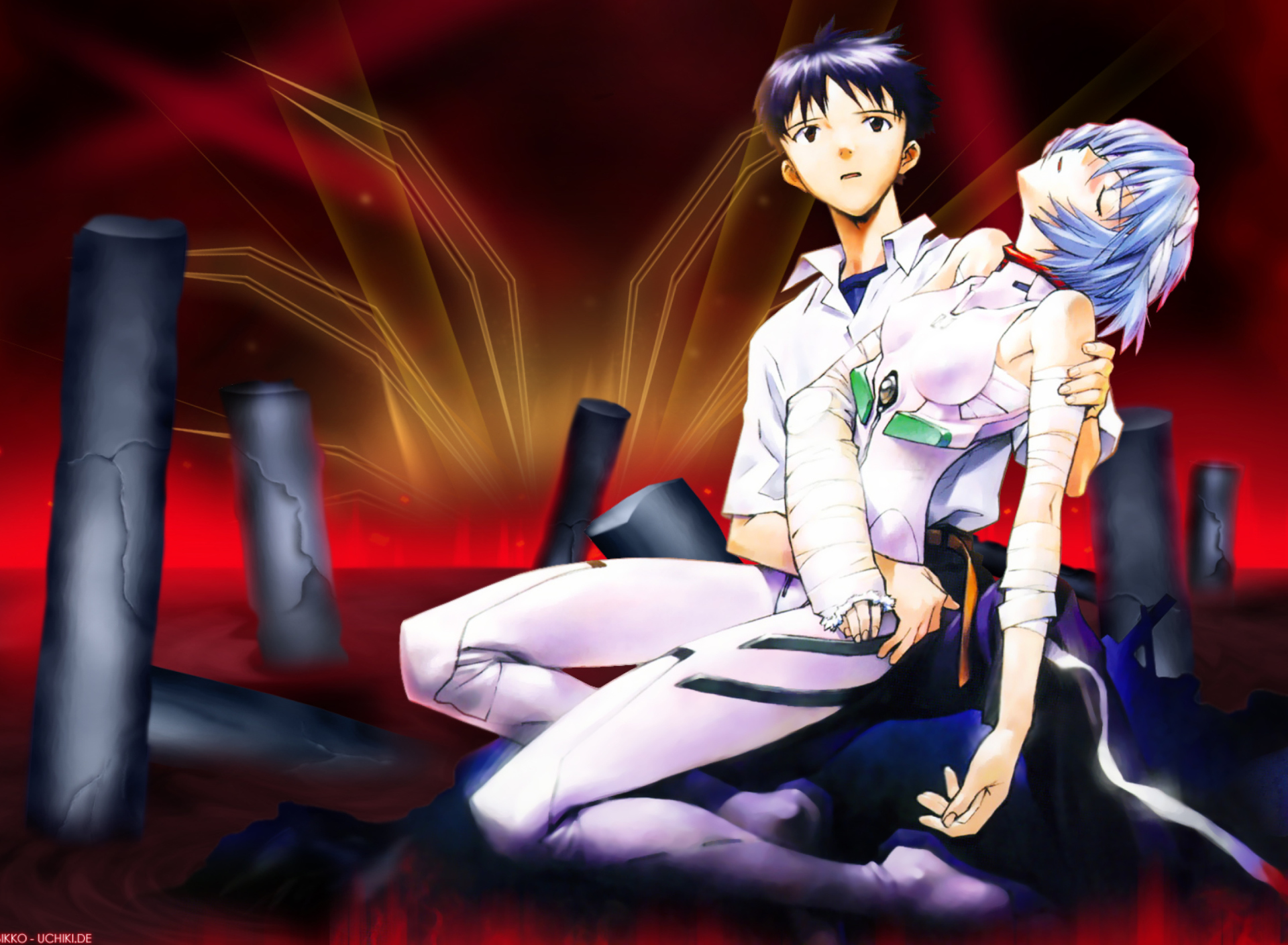 Fondo de pantalla Evangelion - Kurosawa Rei 1920x1408