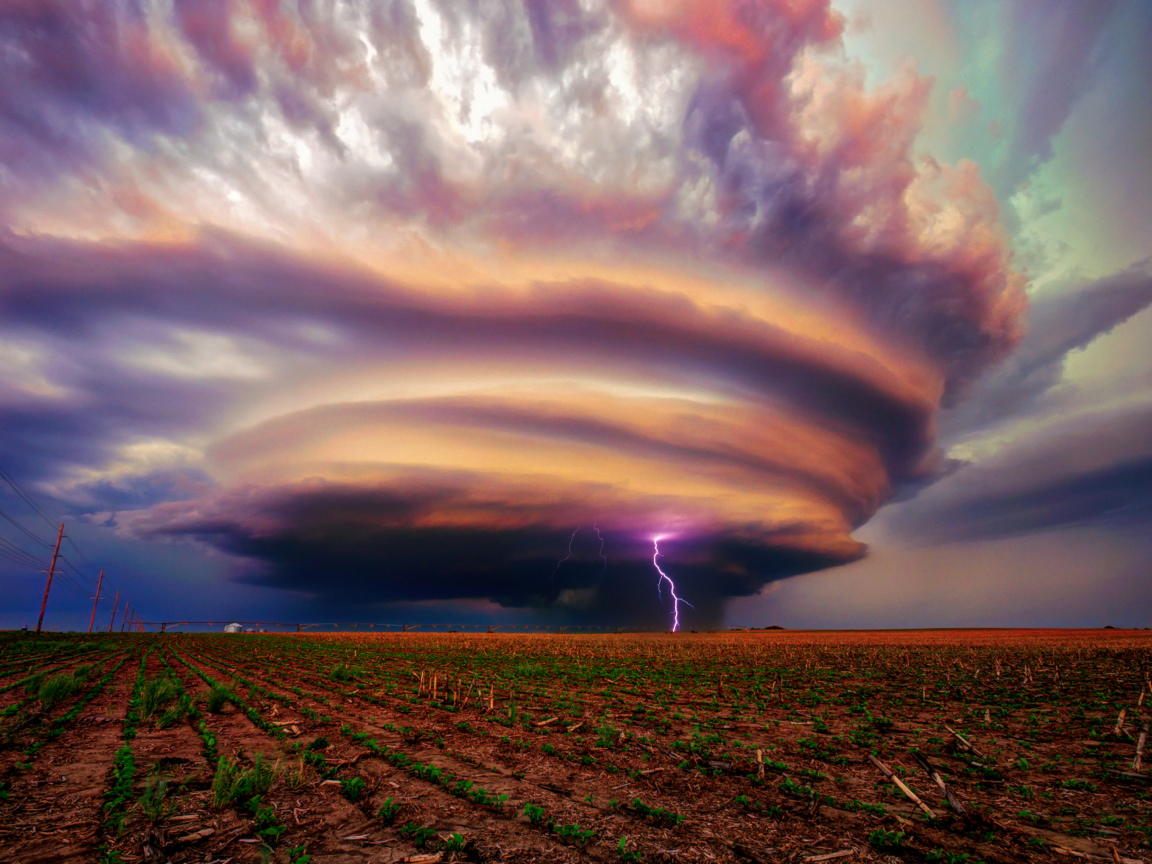 Das United States Nebraska Storm Wallpaper 1152x864