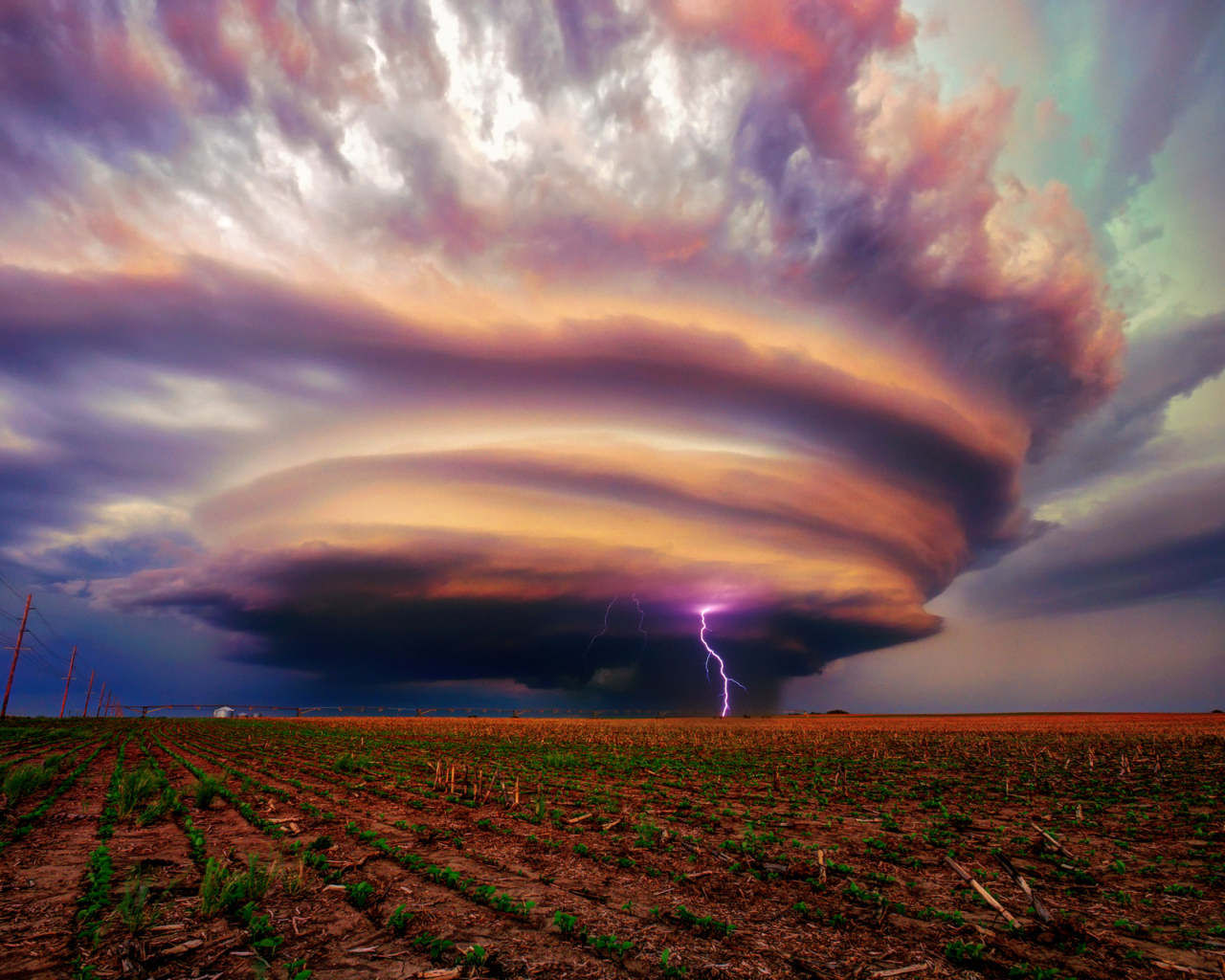 Sfondi United States Nebraska Storm 1280x1024