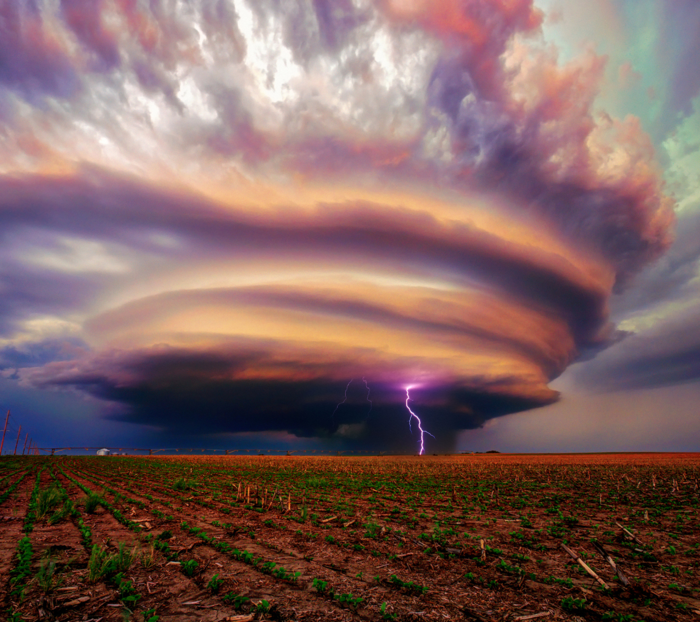 Обои United States Nebraska Storm 1440x1280