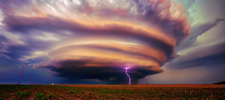 Обои United States Nebraska Storm 720x320