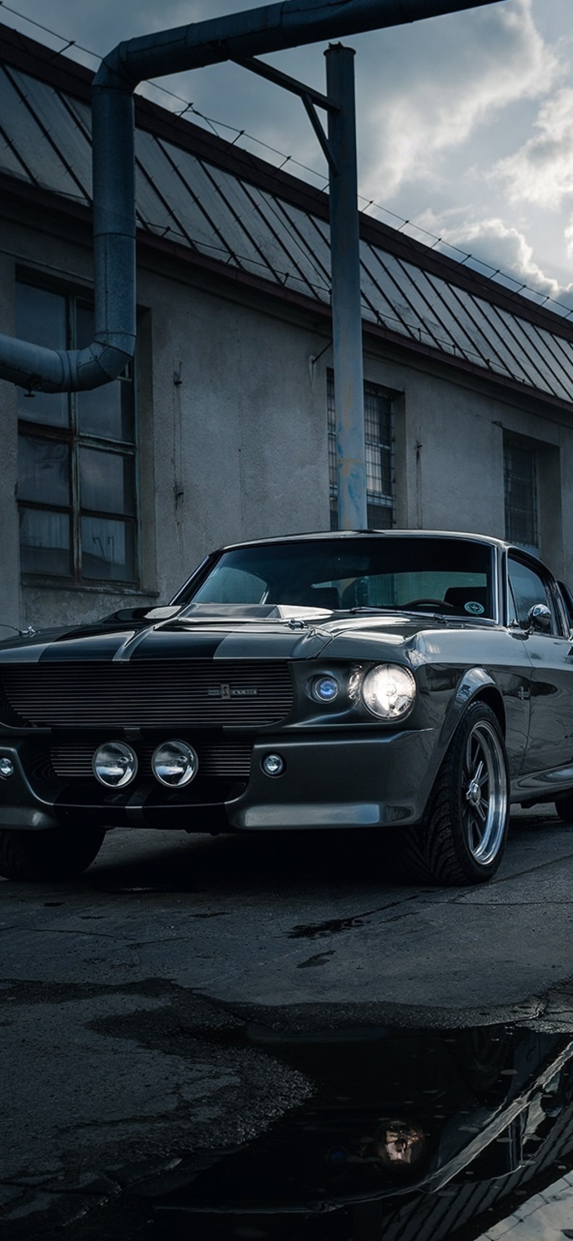 Ford Mustang GT500 Eleanor 1967 wallpaper 1170x2532
