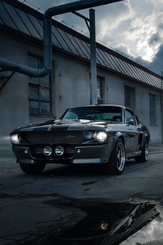 Ford Mustang GT500 Eleanor 1967 wallpaper 320x480