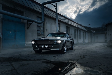 Ford Mustang GT500 Eleanor 1967 wallpaper 480x320