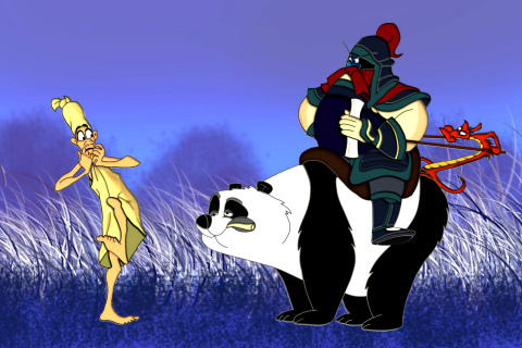 Mulan Cartoon wallpaper 480x320