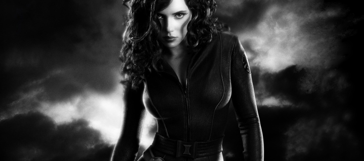 Das Black Widow Wallpaper 720x320