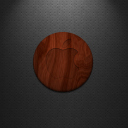 Das Wooden Apple Logo Wallpaper 128x128