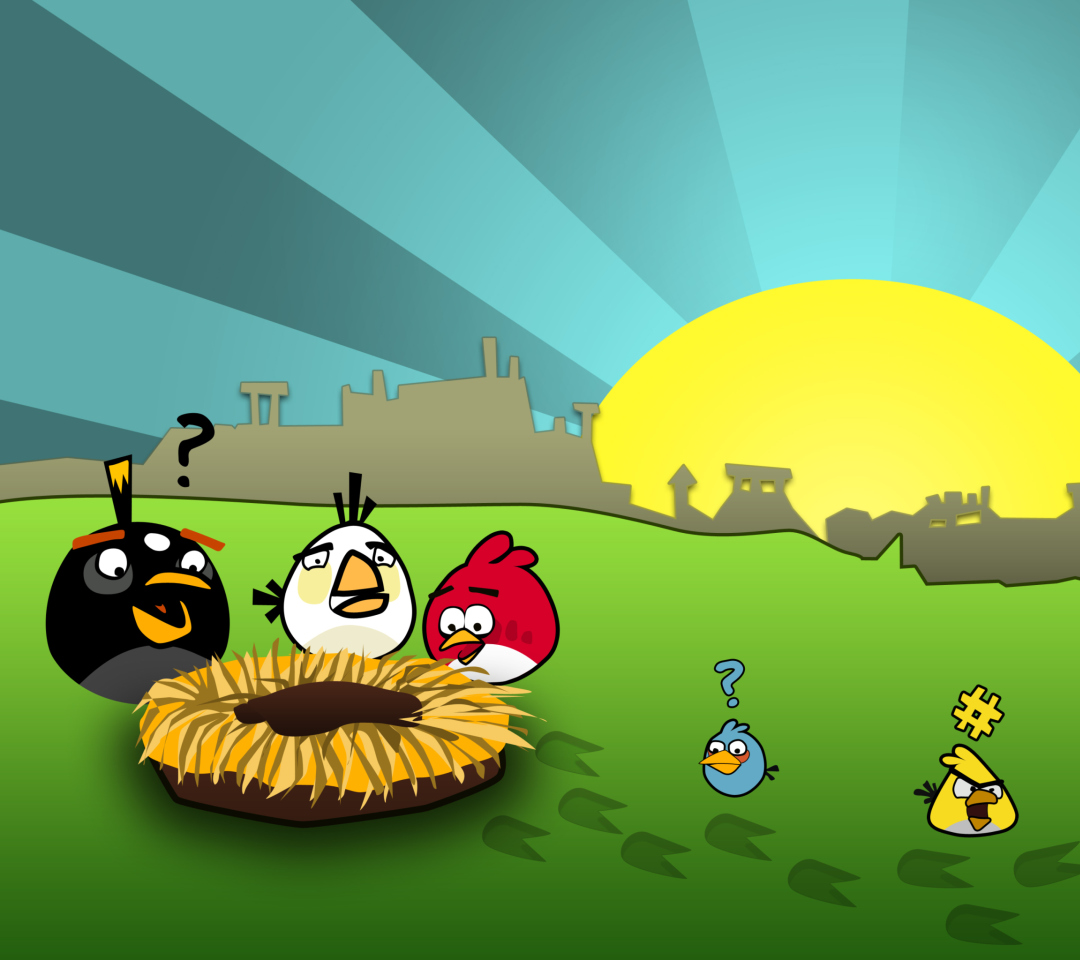 Das Angry Birds Game Wallpaper 1080x960