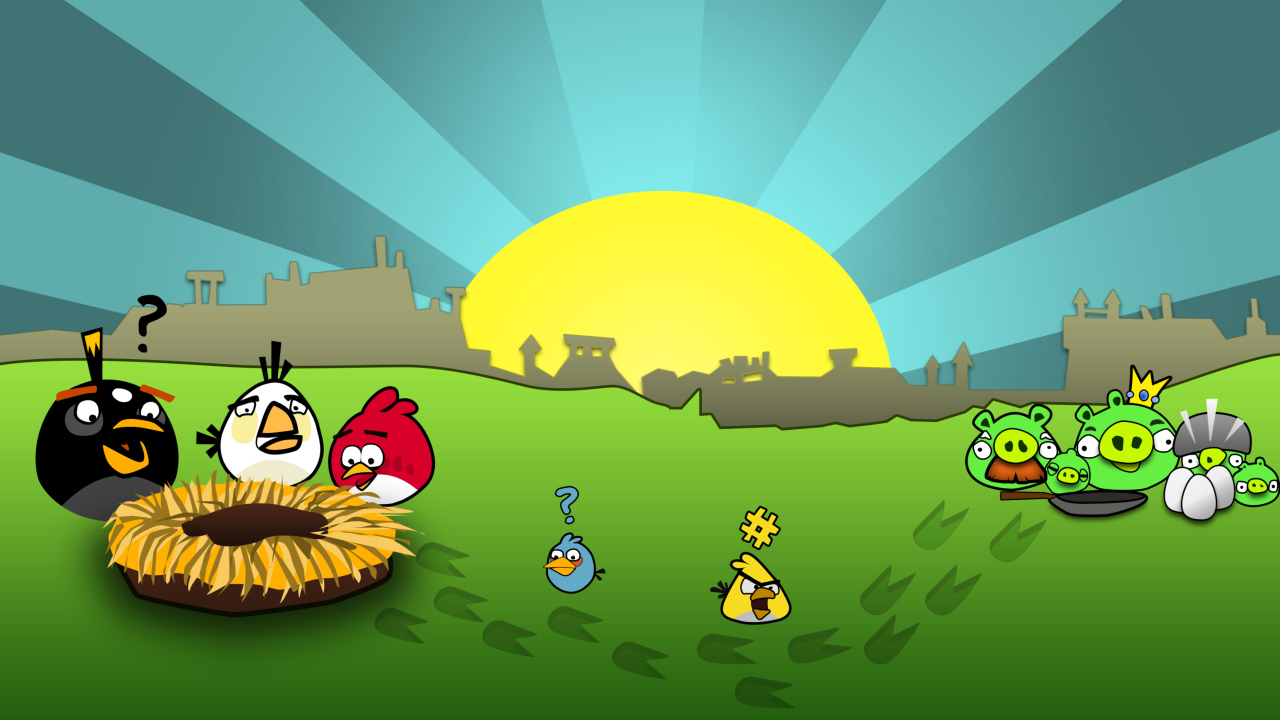 Das Angry Birds Game Wallpaper 1280x720