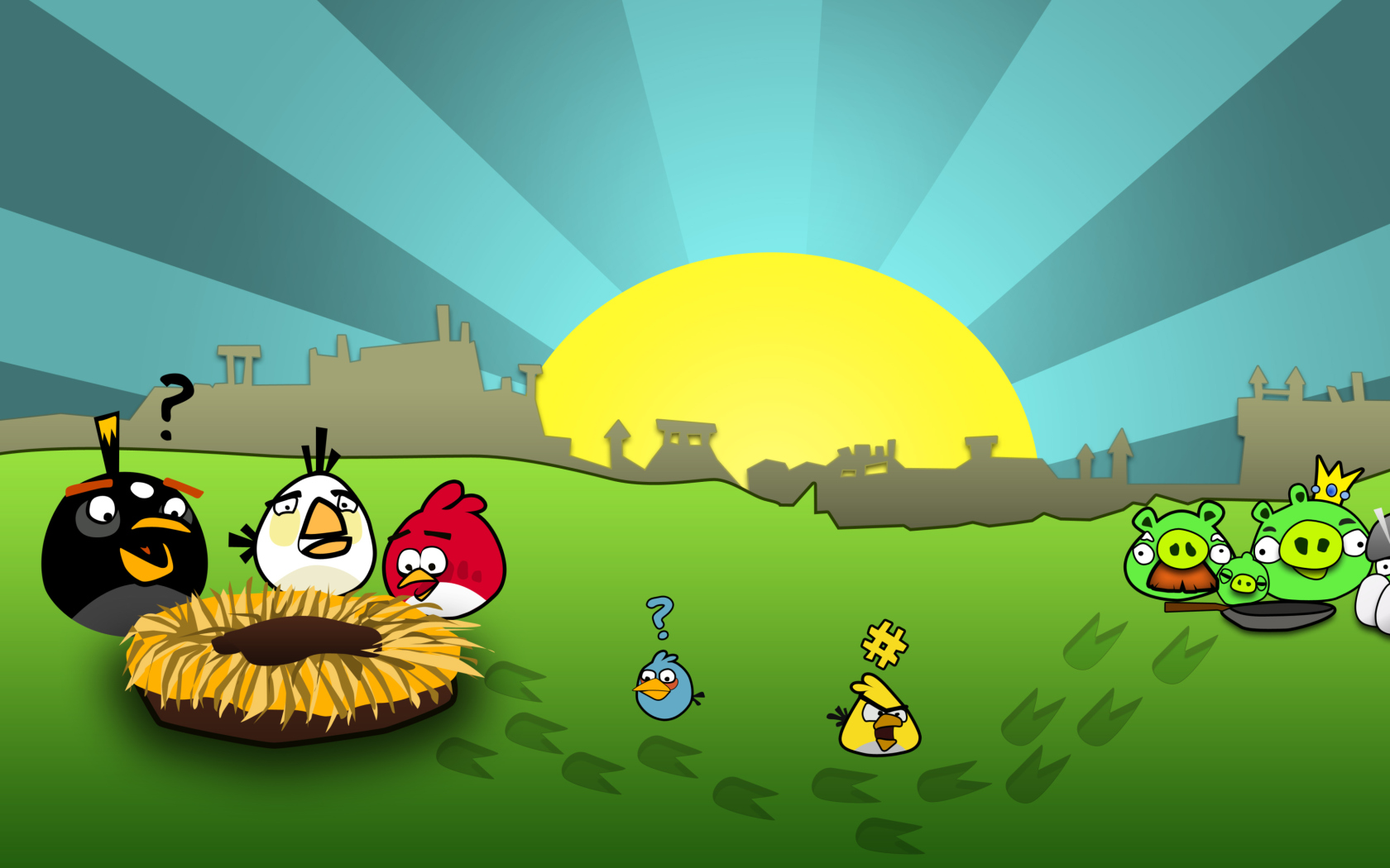 Fondo de pantalla Angry Birds Game 1680x1050
