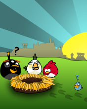 Das Angry Birds Game Wallpaper 176x220