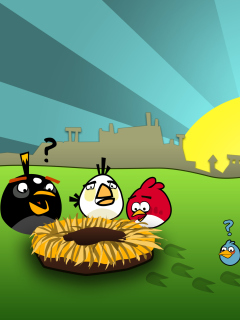 Das Angry Birds Game Wallpaper 240x320