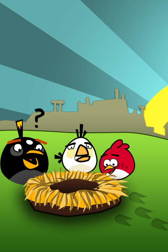 Sfondi Angry Birds Game 640x960