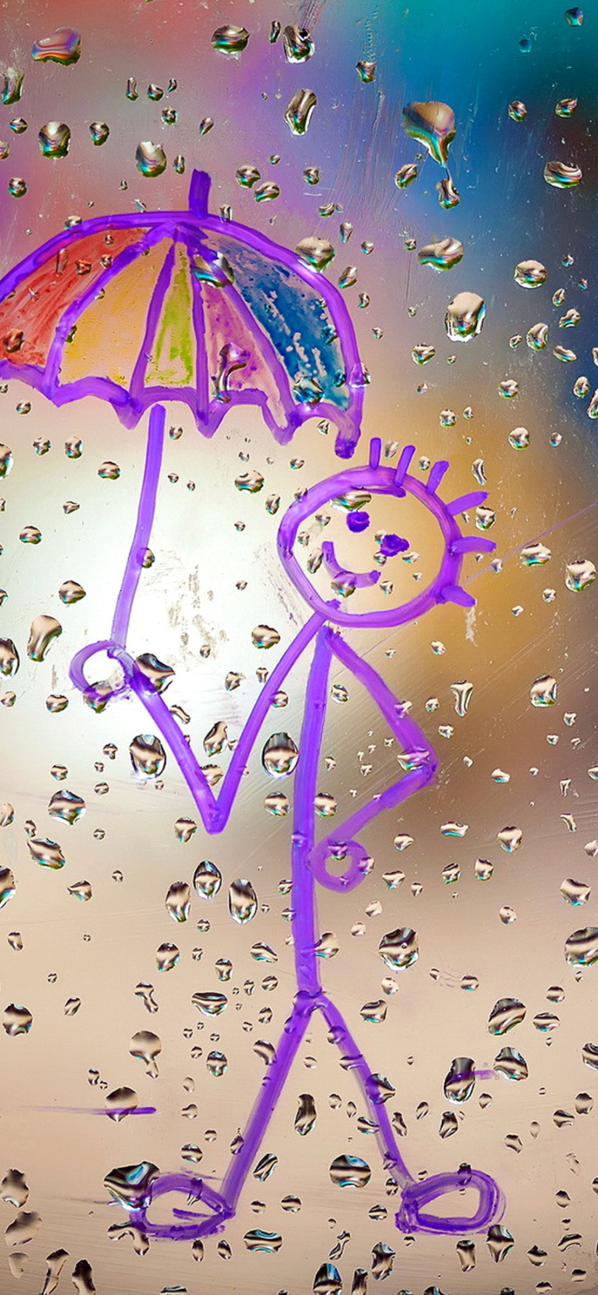 Happy Rain Wallpaper for iPhone 11
