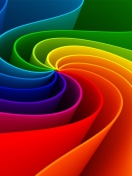 Das Swirling Rainbow Wallpaper 132x176